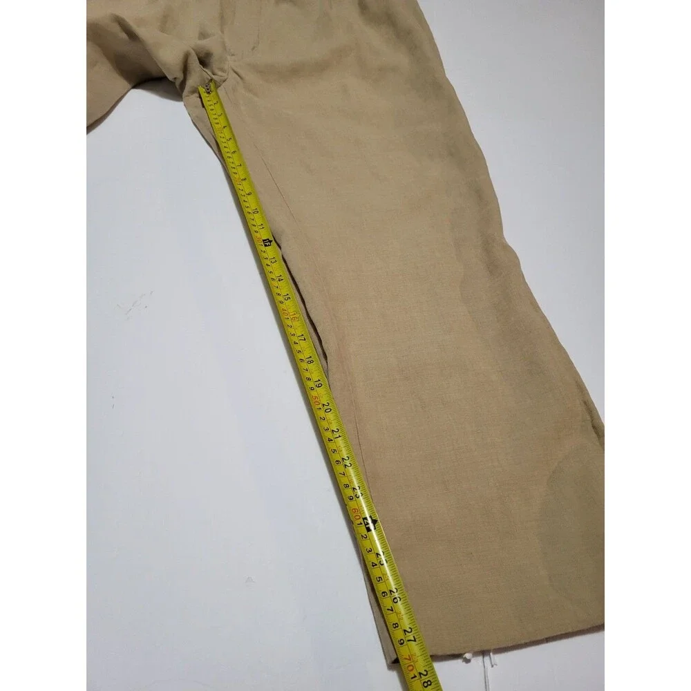 Jos. A Banks Traveler's Collection 100% Linen Brown Pants Size Men's 40x30